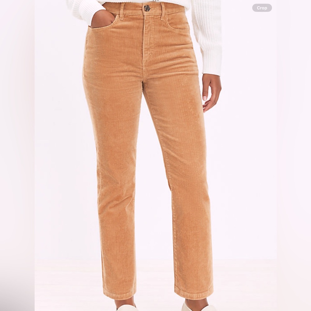 EUC Loft Straight Corduroy Pants Size 14/32